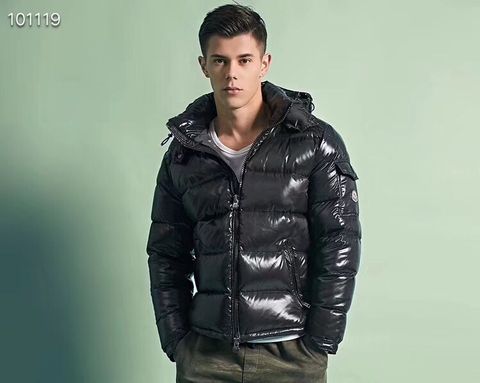 Áo phao nam lông vũ moncler* có mũ có thể tháo rời kiểu đẹp cao cấp