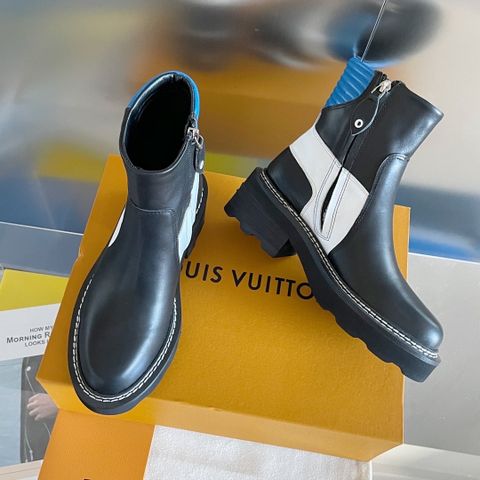 Boot LV* Beaubourg SIÊU CẤP cổ lỡ da bò lỳ mềm