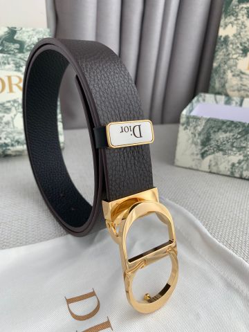 Belt nam DIOR* bản 3,5cm da bò mềm cao cấp