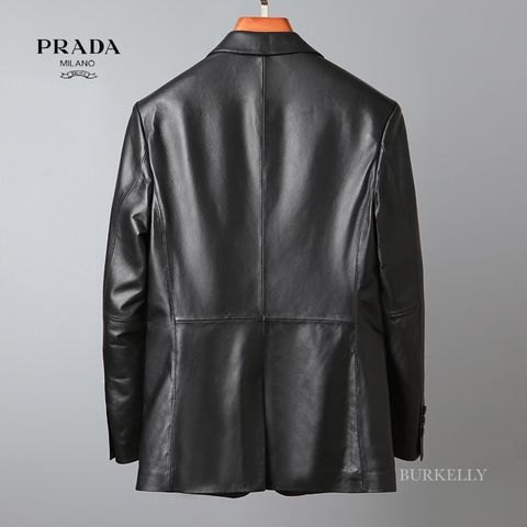 Áo vest da nam PRADA* chất liệu da cừu mềm đẹp lịch lãm VIP 1:1 sz 48-56