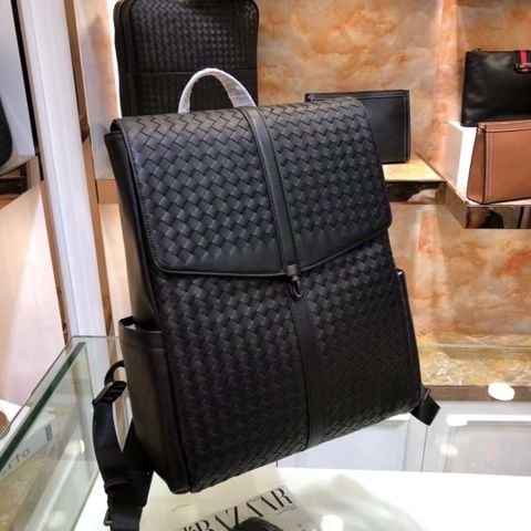 Ba lô nam Bottega* Veneta* da đan kiểu đẹp SIÊU CẤP sz 36x40x14cm