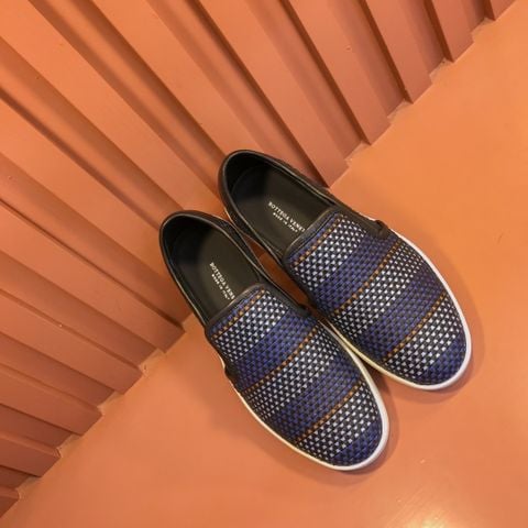 Giày slip on nam Bottega* Veneta* SIÊU CẤP da bò đan màu đẹp độc