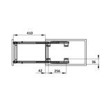 Giá dao thớt, gia vị Hafele KOSMO C - SONATA Inox mờ 350mm