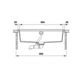 Chậu đá Häfele HS20-GEN1S80 mã 570.30.300