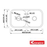 Chậu rửa bát Knox KN8246DUA