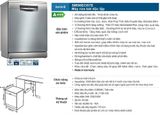 Máy rửa bát Bosch SMS6ECI07E seri 6 độc lập 14 bộ