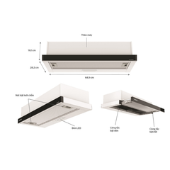 MÁY HÚT MÙI ÂM TỦ SUNHOUSE SHB6128