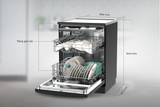 Máy rửa bát Sunhouse SHB8014SMB nhập khẩu Malaysia