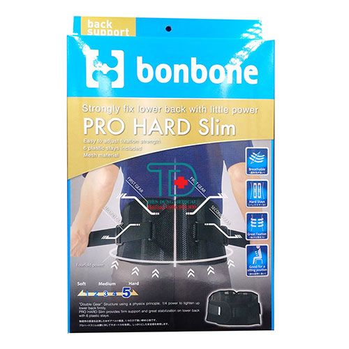 Đai lưng cố định BonBone Pro Hard Slim - Nhật Bản