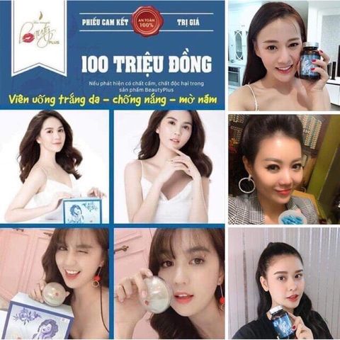  Viên uống trắng da Beauty Plus - TRẮNG NHƯ NGỌC TRINH 