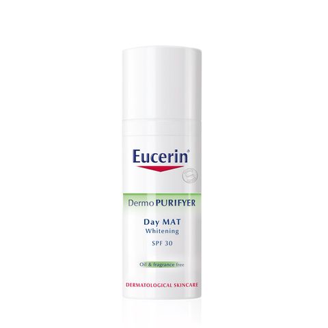  Kem dưỡng làm sáng da ban ngày dành cho da mụn Eucerin Dermo Purifyer Day Mat Whitening SPF30 