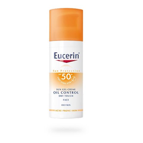  Kem Chống nắng SPF 50+ danh cho da mụn, bị mụn trứng cá Eucerin Sun Gel-Creme oil control Dry Touch SPF50+ 