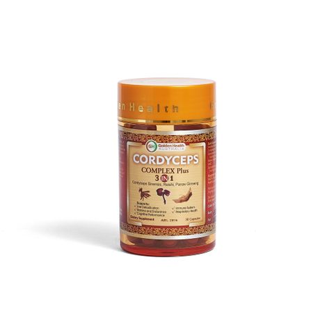  Viên uống Đông Trùng Hạ Thảo (60 viên) - Golden Health Cordyceps Complex 