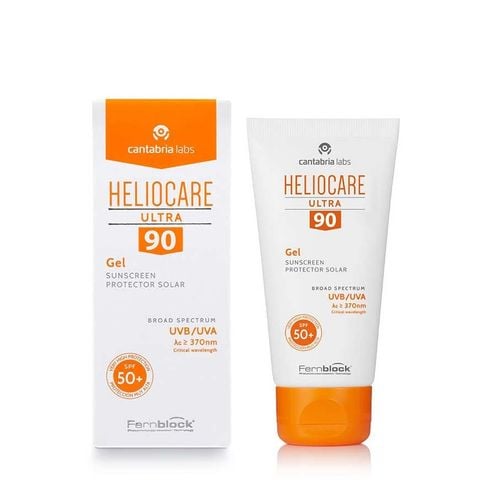  Gel chống nắng phổ rộng dưới nhiệt độ cao Heliocare Ultra 90 Gel Sunscreen SPF50+ (50ml) 