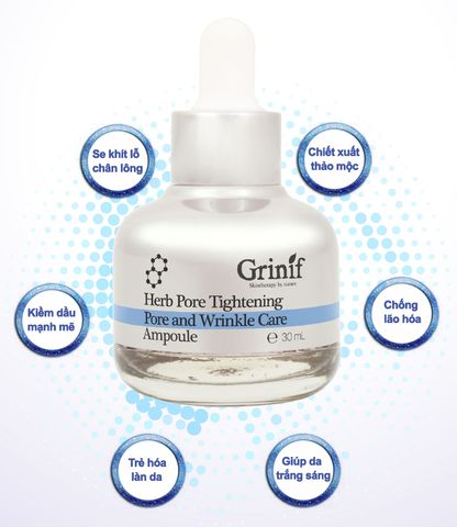  Tinh chất se khít lỗ chân lông Grinif Herb Pore Tighening Ampoule 