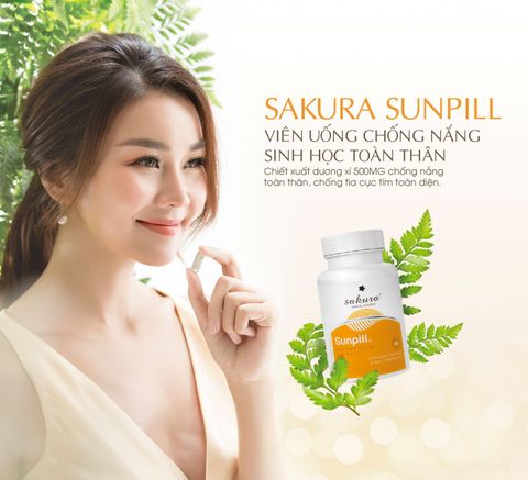  Viên uống chống nắng sinh học toàn thân Sakura Sunpill 