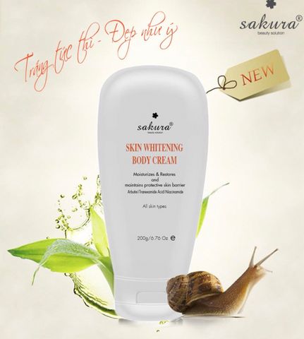  Kem dưỡng thể làm trắng da Sakura Skin Whitening Body Cream 