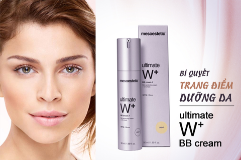  Kem trang điểm, dưỡng trắng da Mesoestetic Ultimate W+ Whitening BB Cream SPF50 