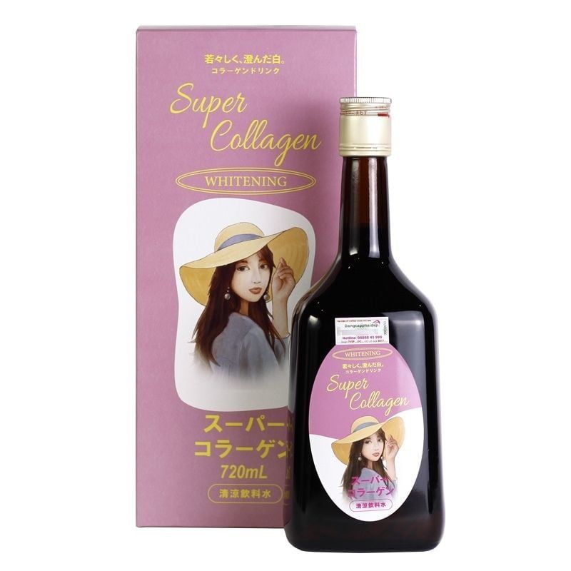 Nước uống Super Collagen Whitening Nhật Bản (Mẫu mới 2022)