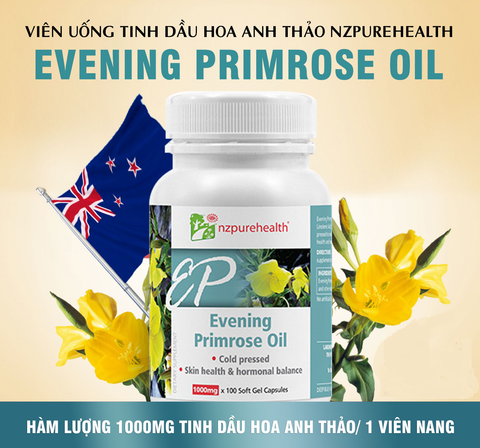  Viên Uống Dầu Hoa Anh Thảo nzpurehealth Evening Primrose Oil 