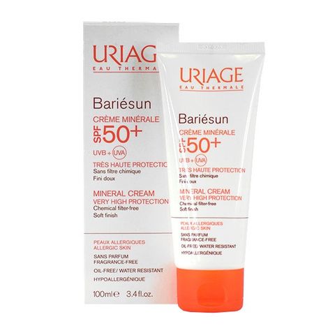  Kem chống nắng bảo vệ da tối đa Uriage Bariésun SPF 50+ Crème Minérale 