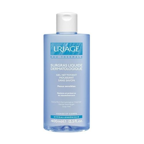 Gel làm sạch toàn thân và da dầu Uriage Surgras Liquide Dermatologique