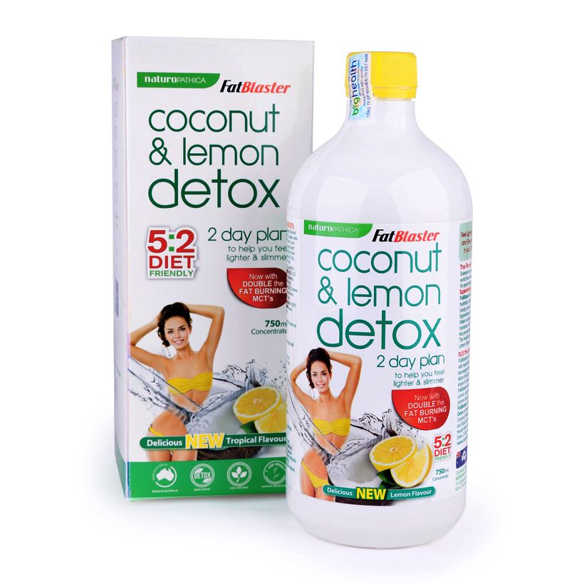 Nước uống giảm cân, thải độc Coconut & Lemon Detox (750ml)