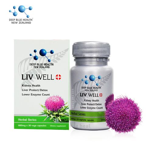  Viên Uống Giải Độc Gan Liv Well Deep Blue Health 660mg (30 Viên) 