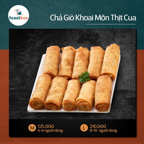  Chả giò khoai môn thịt cua 