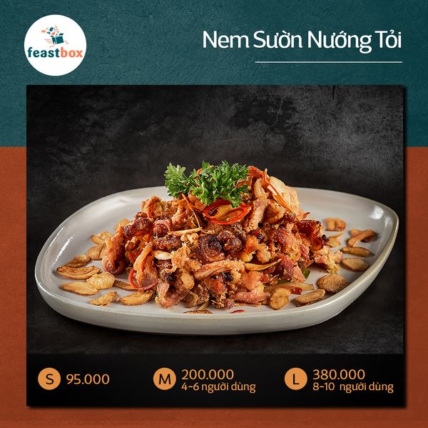  Nem Sườn Nướng Tỏi 