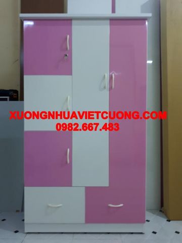  TỦ NHỰA ĐÀI LOAN CHO BÉ TB43 