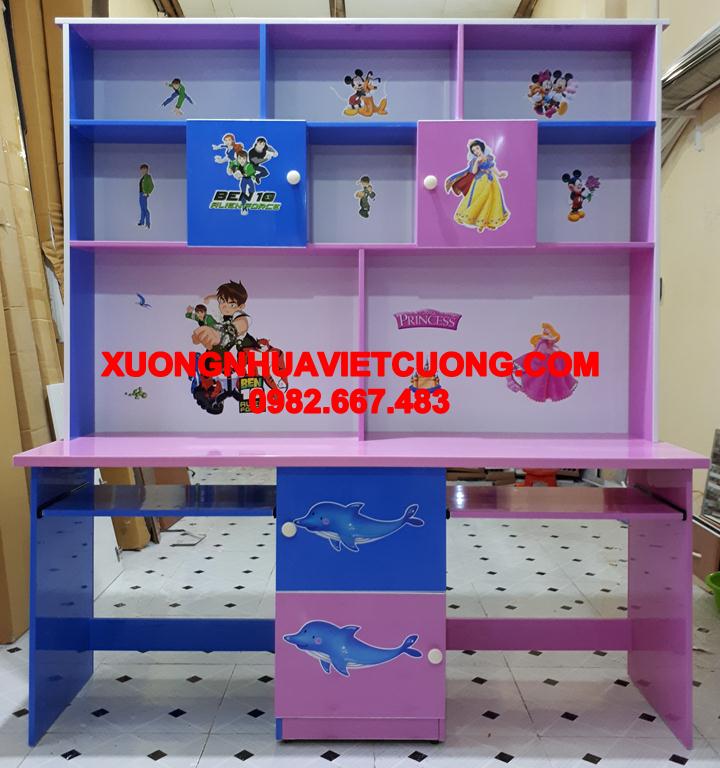 BÀN HỌC ĐÔI 1,6M NHỰA ĐÀI LOAN BHD01