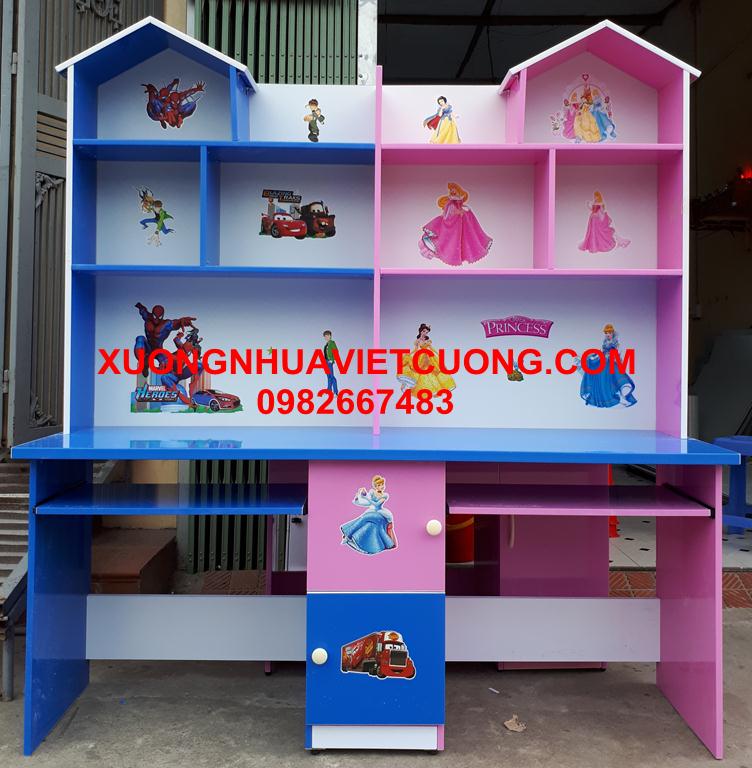 BÀN HỌC ĐÔI 1,6M NHỰA ĐÀI LOAN BHD61
