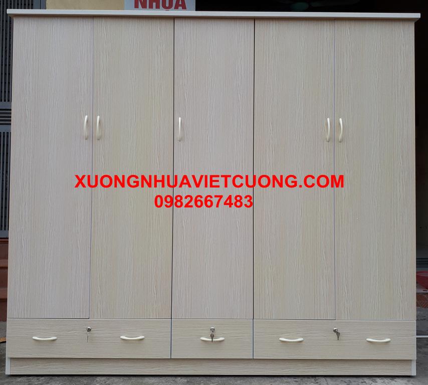 TỦ QUẦN ÁO NHỰA 5 BUỒNG TA522