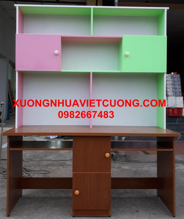 BÀN HỌC ĐÔI 1.4M LIỀN GIÁ SÁCH BHD68