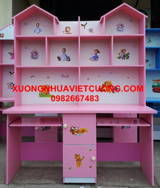 BÀN HỌC ĐÔI 1.6M LIỀN GIÁ SÁCH BHD65