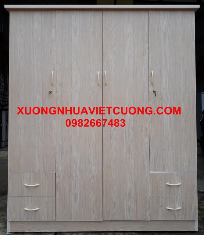 TỦ QUẦN ÁO NHỰA 4 BUỒNG TA485
