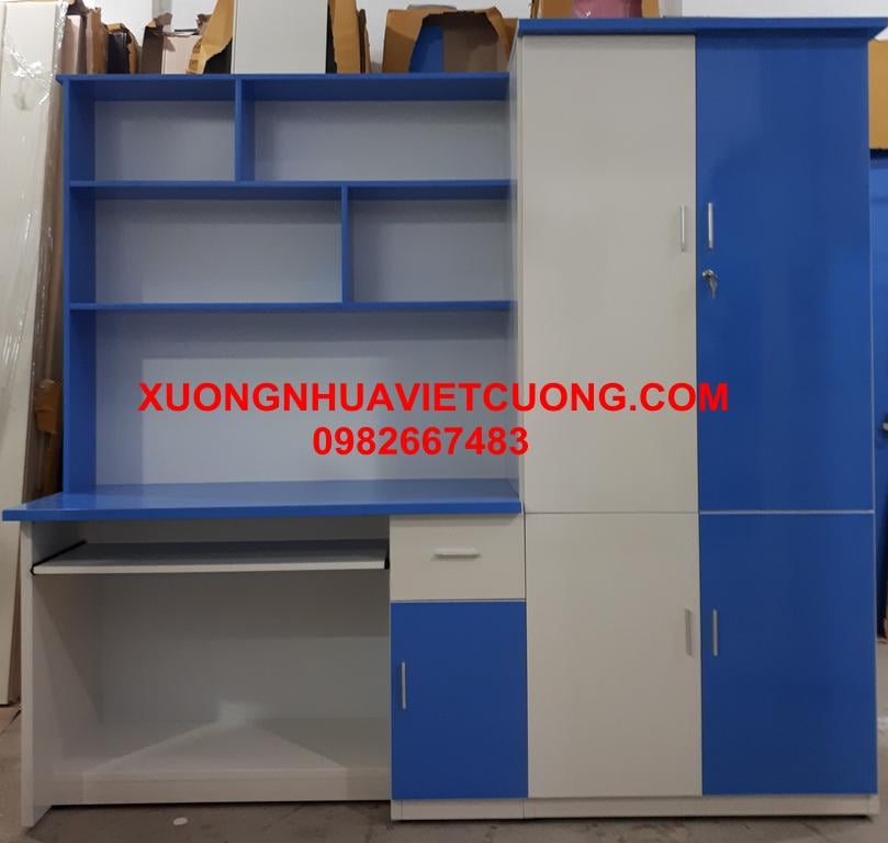 BÀN HỌC LIỀN TỦ QUẦN ÁO BHA17