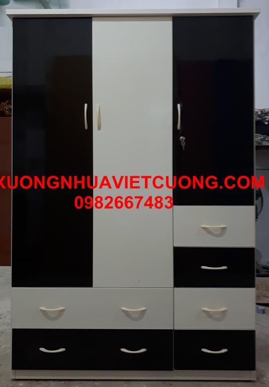 TỦ ĐỰNG QUẦN ÁO NHỰA 3 CÁNH TA381