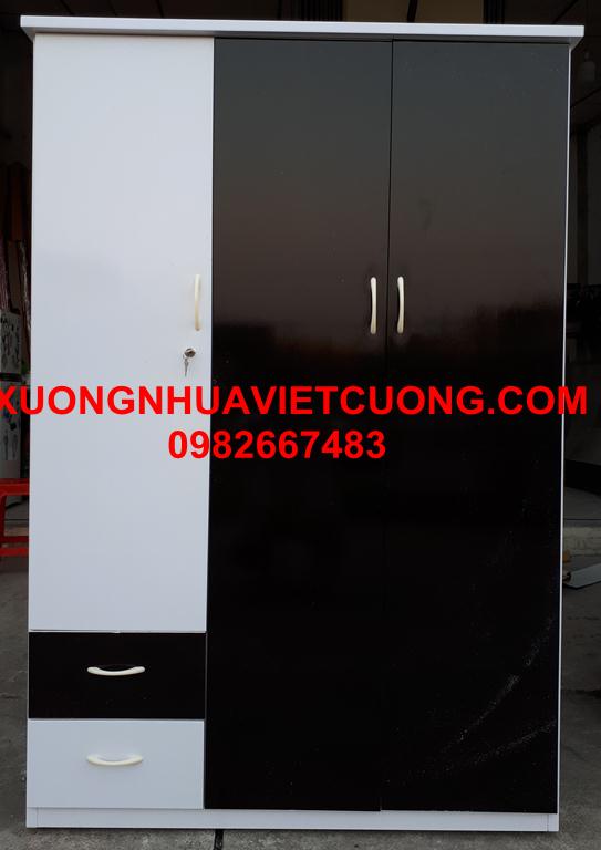 TỦ QUẦN ÁO NHỰA 3 BUỒNG TA388