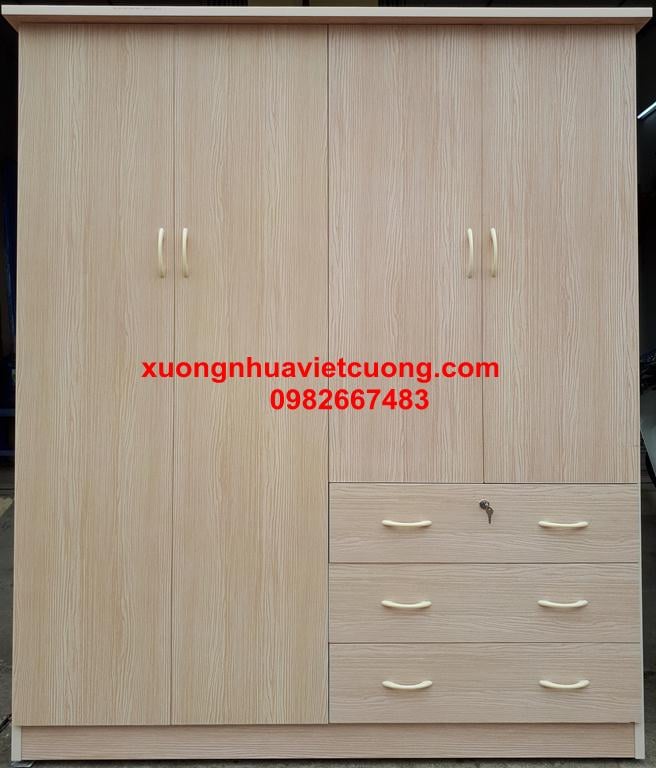 Tủ Nhựa Đài Loan 4 Buồng; Tủ Nhựa; Tủ Quần Áo; Tủ Nhựa Đài Loan; Tủ Áo –  Xưởng Nhựa Việt Cường
