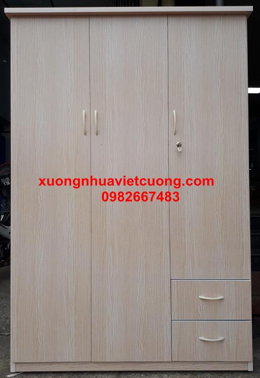 TỦ QUẦN ÁO NHỰA 3 BUỒNG TA331