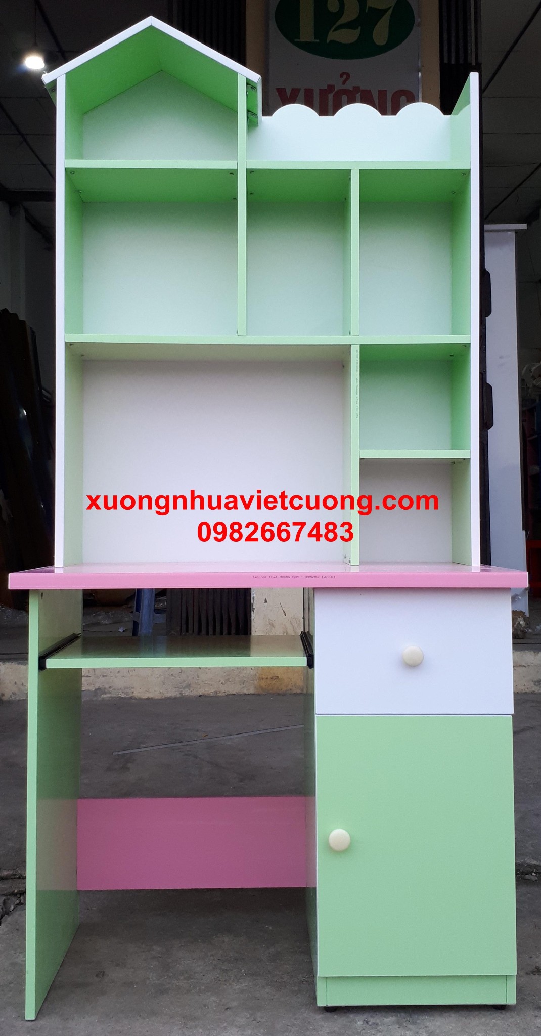 BÀN HỌC SINH LIỀN GIÁ SÁCH BH153