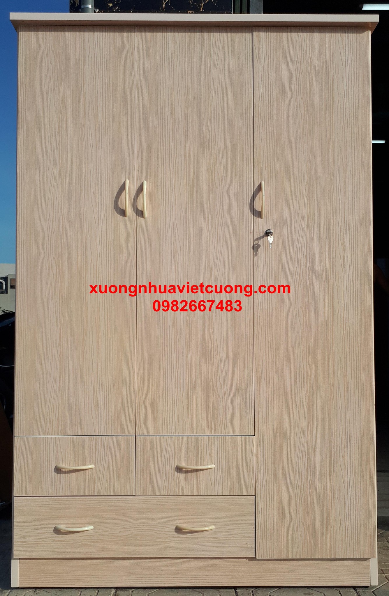 TỦ NHỰA ĐÀI LOAN 3 BUỒNG TA3072