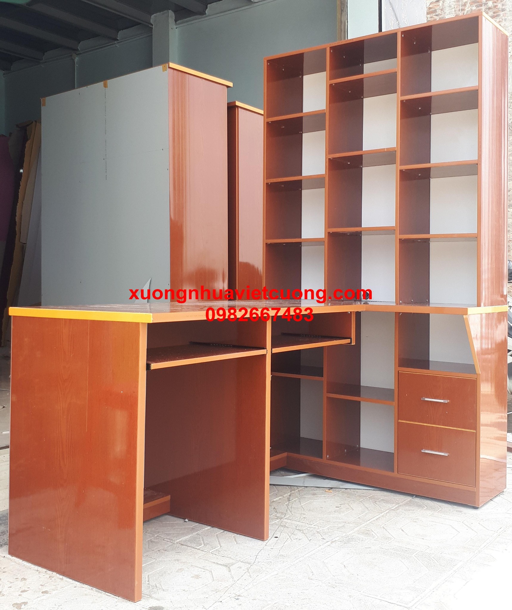 BÀN HỌC HÌNH L LIỀN GIÁ SÁCH BHL70