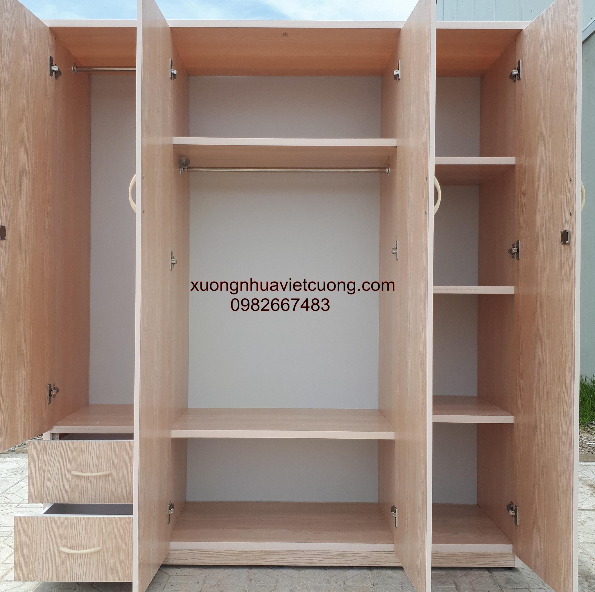 TỦ NHỰA ĐÀI LOAN 4 BUỒNG TA4097