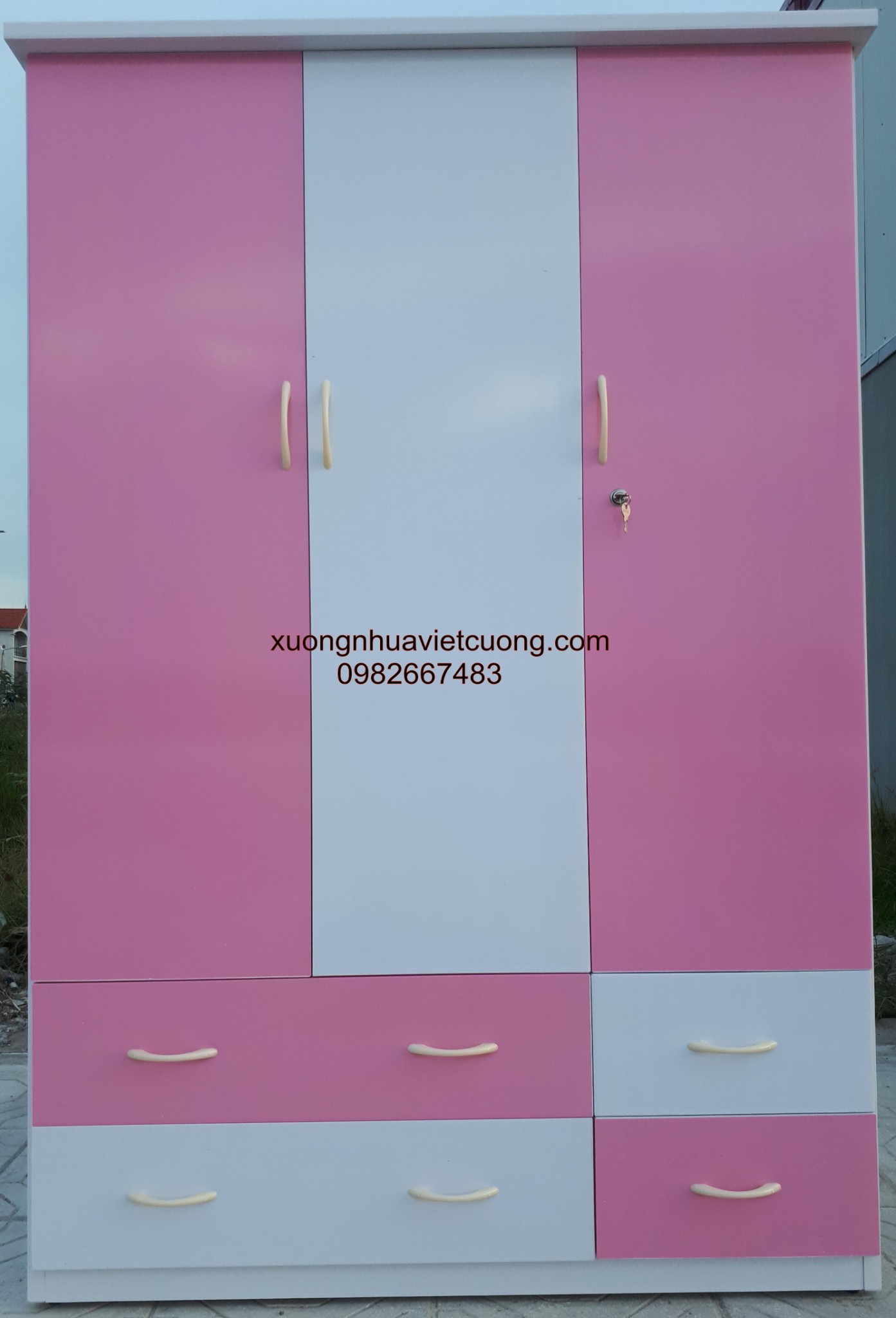 TỦ NHỰA ĐÀI LOAN 3 BUỒNG TA3077
