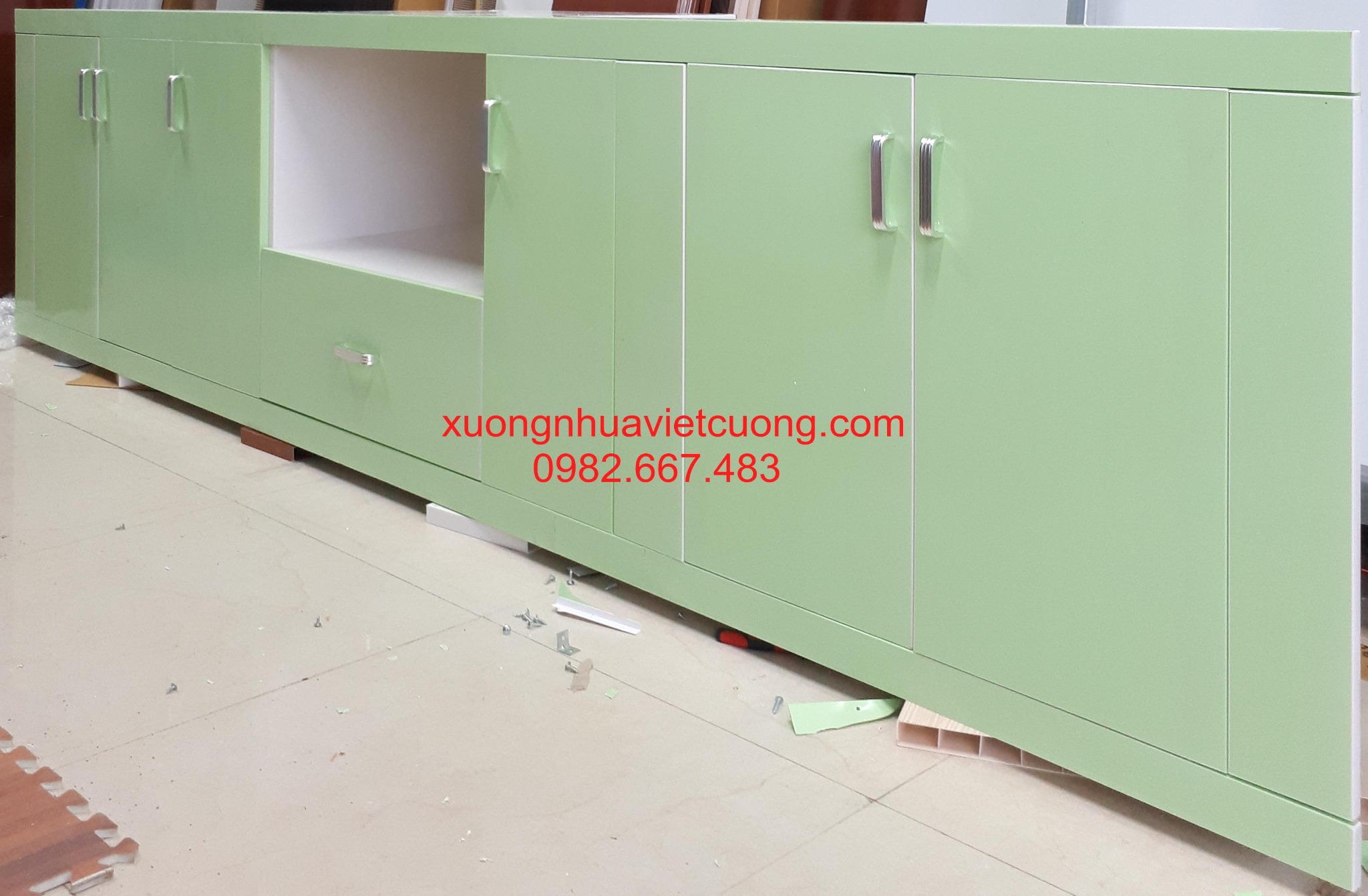 TỦ BẾP NHỰA TBN08