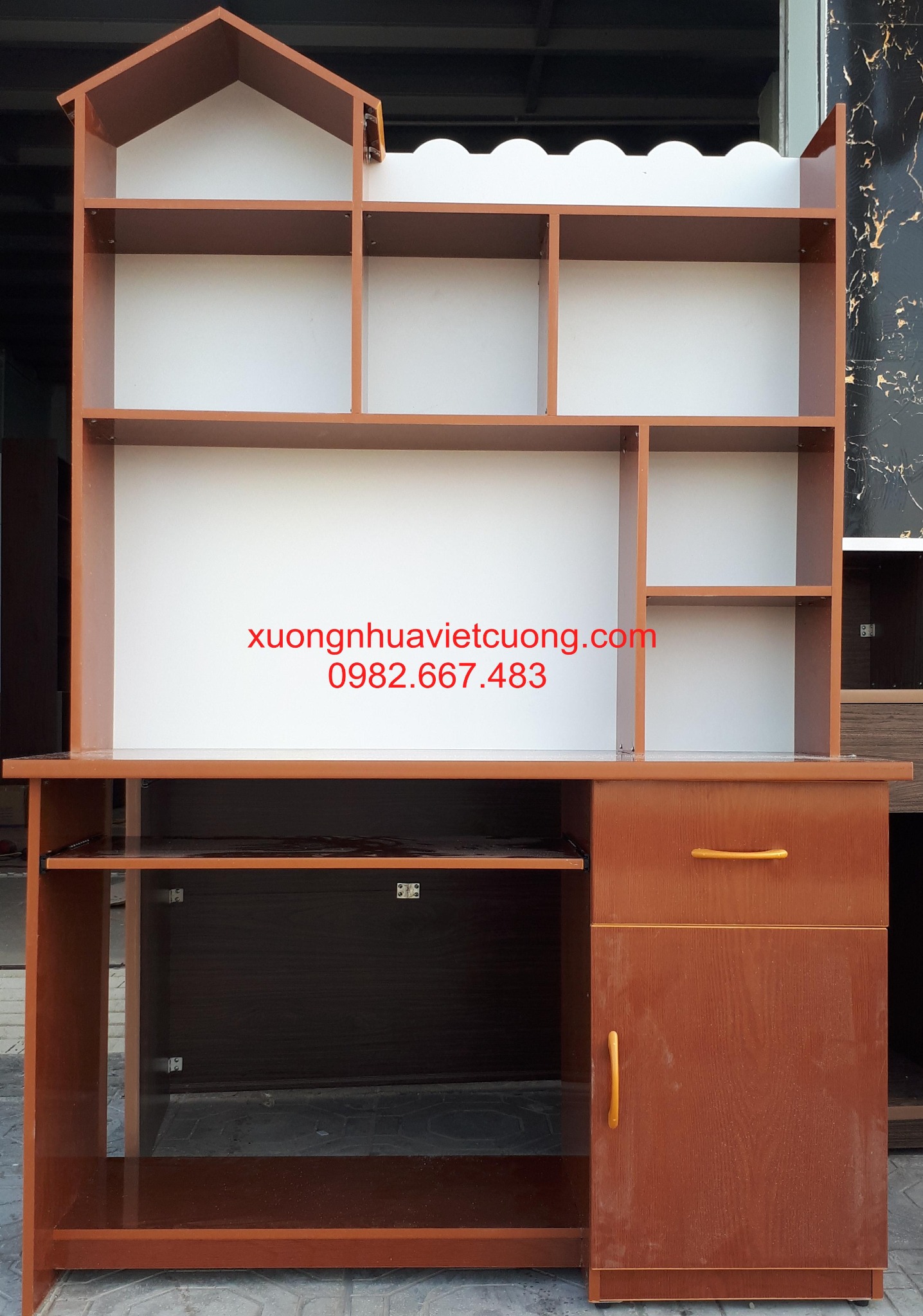 BÀN HỌC SINH LIỀN GIÁ SÁCH BH176