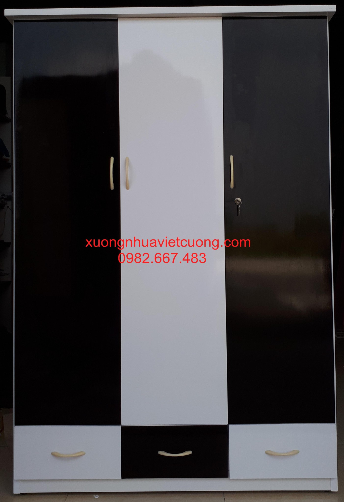 TỦ NHỰA ĐÀI LOAN 3 BUỒNG TA3090